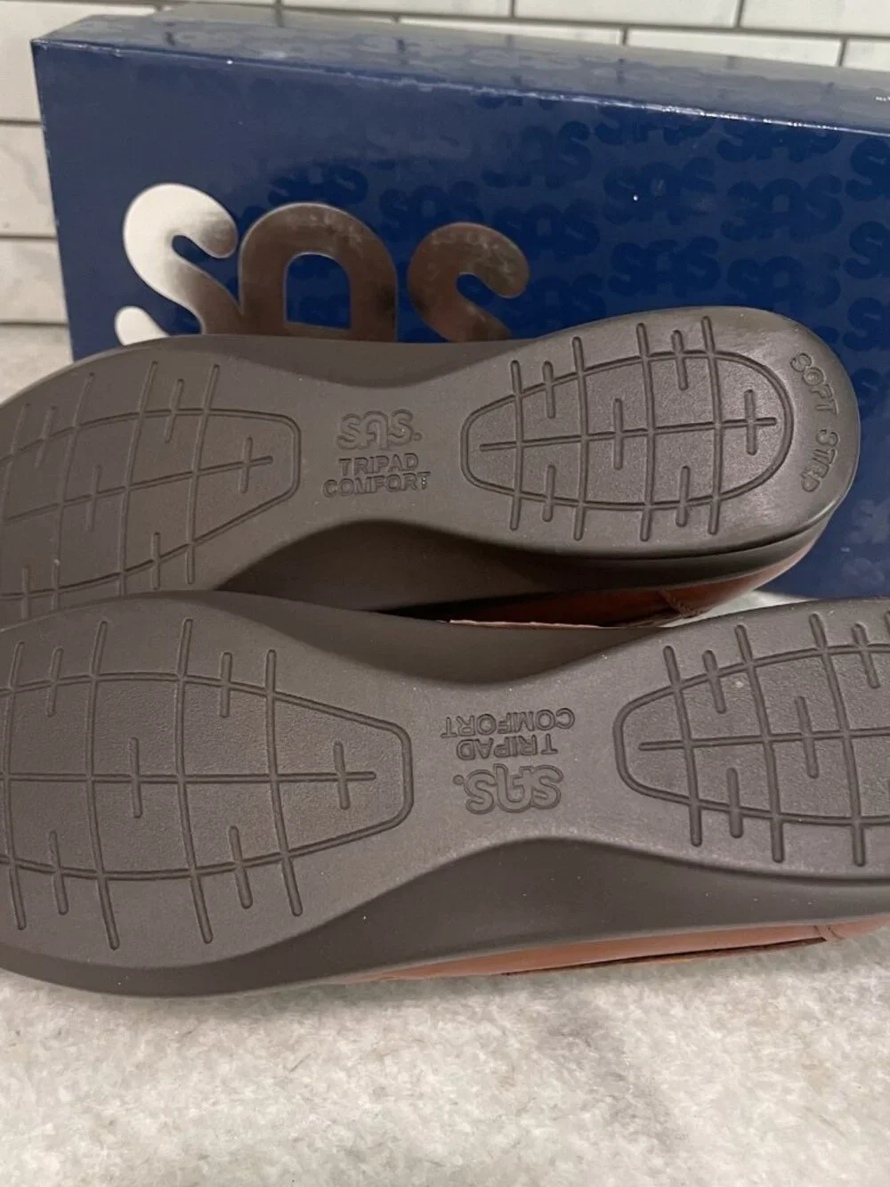 SAS  Shoes Womens‎ 9.5 Brown Leather Roamer Chestnut Tripad Comfort Made in USA